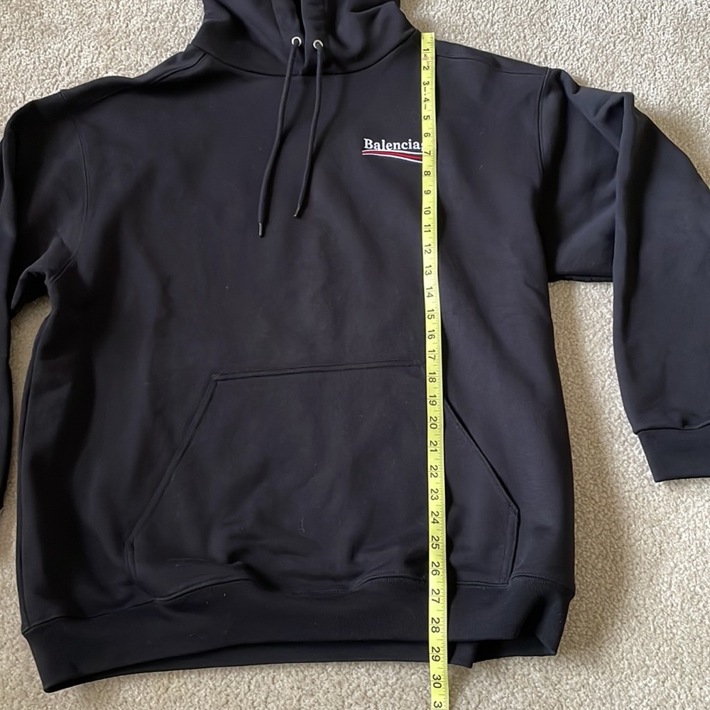 Balenciaga Campaign Embroidered Logo Medium Fit Hoodie - Picture 2 of 10